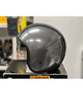 MOMO Design CASCO JET BLADE NERO OPACO-GRIGIO SATINATO TAGLIA XL