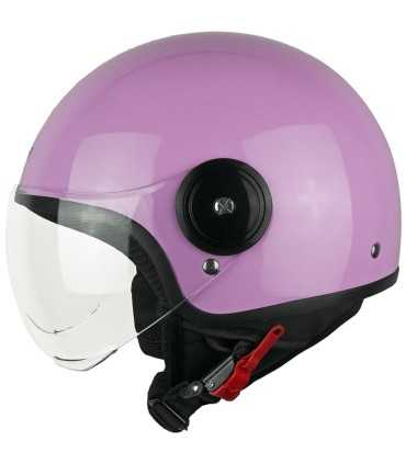 Casco jet Skap Wolly glicine visiera corta