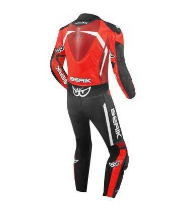 Berik LS1 black red leather suit