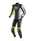 Berik Monza 2 black white yellow leather suit