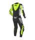 Berik Monza 2 black white yellow leather suit