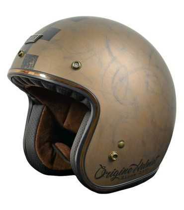 Casque jet Origine Primo Scacco marron matt