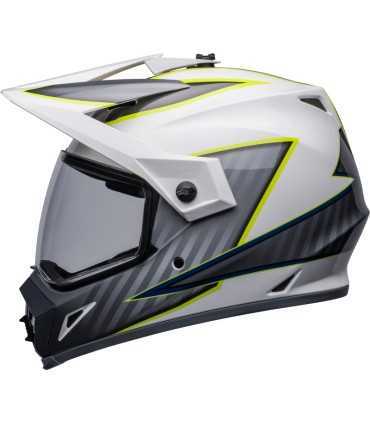 Bell Mx-9 Adventure Mips Dalton Gloss White/Hi-Viz Yellow