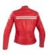 Giacca donna in pelle Segura Funky rossa