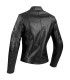 Giacca moto pelle donna Segura Laxey nera