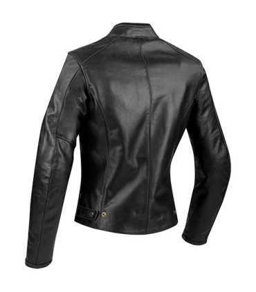 Giacca moto pelle donna Segura Laxey nera