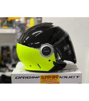 CASCO JET AIROH HELIOS GIALLO FLUO