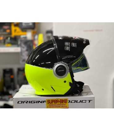 CASQUE JET AIROH HELIOS JAUNE FLUO