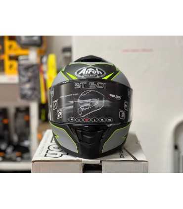 Casco Airoh St 501 Type grigio giallo opaco