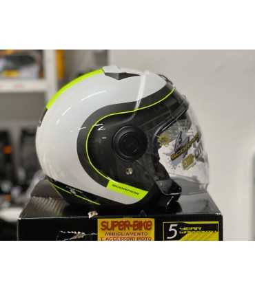 Casco jet Scorpion Exo city Roll bianco