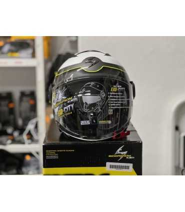 Casco jet Scorpion Exo city Roll bianco