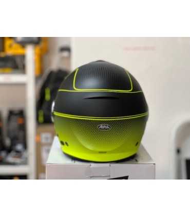 CASCO JET AIROH HELIOS MAP GIALLO OPACO