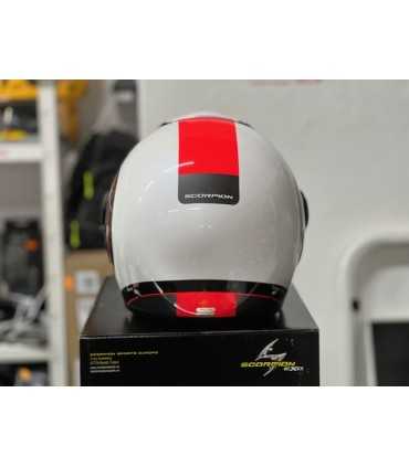 Casco jet Scorpion Exo city Roll bianco rosso