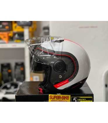 Casco jet Scorpion Exo city Roll bianco rosso