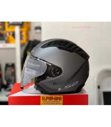 Casco jet LS2 Copter titanio opaco