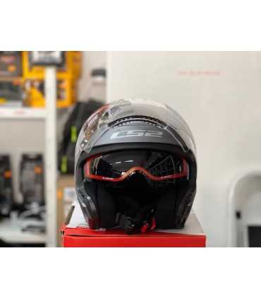 Casco jet LS2 Copter titanio opaco