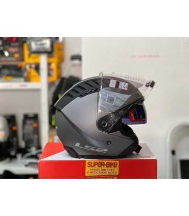 Casco jet LS2 Copter titanio opaco