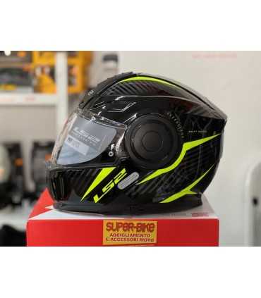 Casque modulaire moto LS2 Scope Skid noir jaune