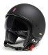 Casque jet Oj Foglia noir matt pink