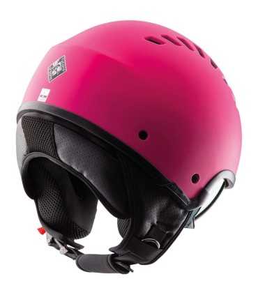 Casco jet Tucano urbano El Fresh fucsia opaco