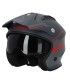 Casque jet Acerbis Aria gris rouge