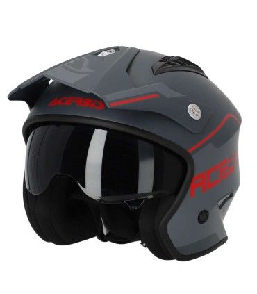 Casco jet Acerbis Aria grgio rosso