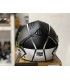 Casco Blauer Real Graphic B Nero Opaco Bianco