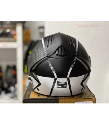 Casco Blauer Real Graphic B Nero Opaco Bianco