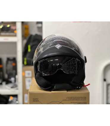 Casco moto jet Tucano Urbano El Top nero opaco