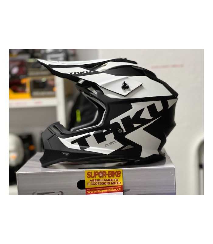 Casco Moto Cross Enduro Vemar VH Taku Blade Purple Nero Azzurro Opaco  Vendita Online 