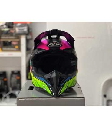 Casco cross Airoh Wraap Prism opaco