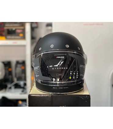 Casco vintage Stormer Glory nero opaco