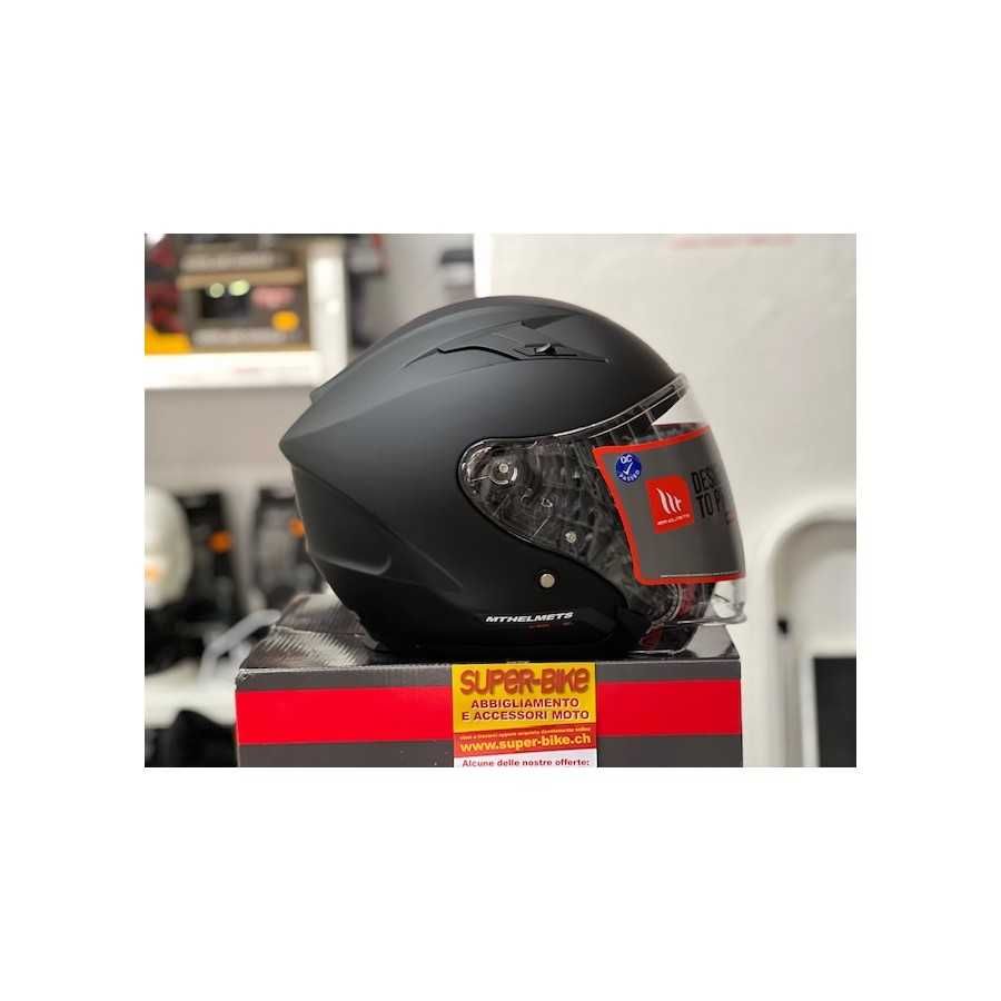 MT Helmets Casco Jet Avenue SV Solid Negro