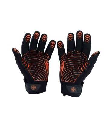 Motorrad handschuhe WCC POR VIDA schwarz orange