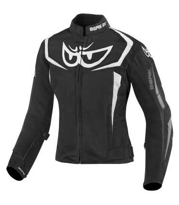 Veste femme moto Berik Bad Eye noir