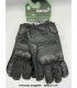 Darts Pride gants en cuir noir