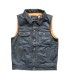 13 1/2 BLOOD MOON gilet pelle nero