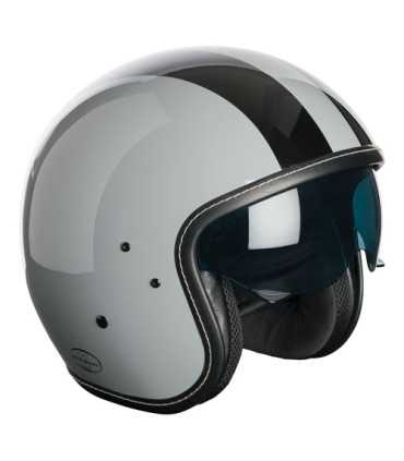 Casco Jet Moto Eleven grigio nero