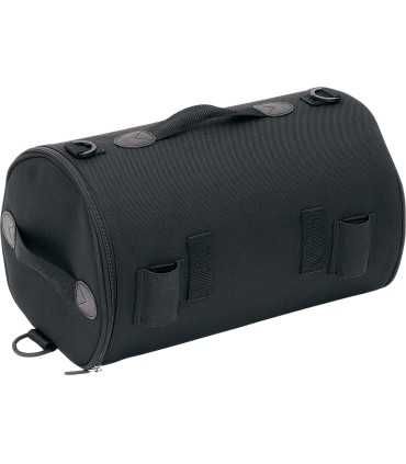 SADDLEMEN TOP ROLL BAG TEXTILE BLACK