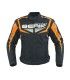 Giacca moto Berik Supersonic nero arancio