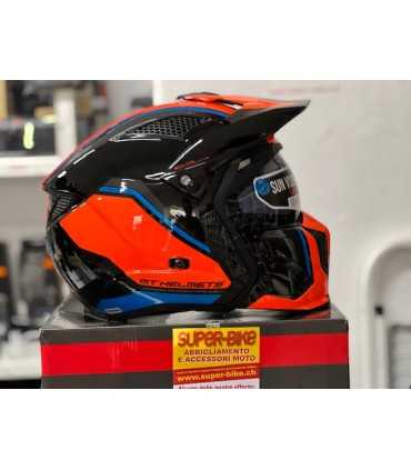 Mt Helmets Streetfighter Sv Twin A4 Arancio blu