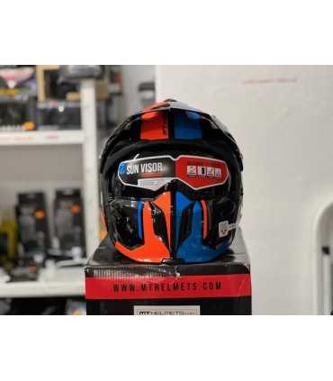 Mt Helmets Streetfighter Sv Twin A4 Arancio blu