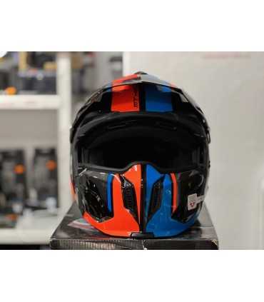 Mt Helmets Streetfighter Sv Twin A4 Arancio blu