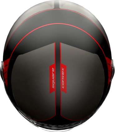 Casque Jet Axxis Square Convex B5 rot