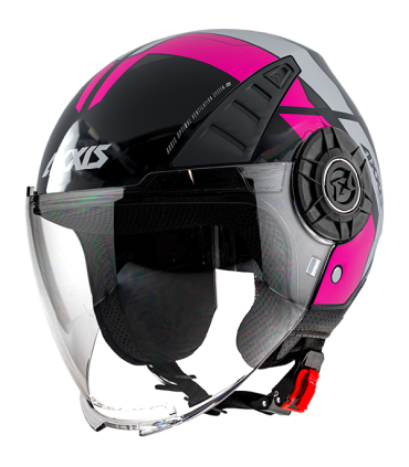 Jet Axxis OF 513 Metro Cool B8 pink helmet