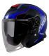 Helm jet Axxis MIrage SV Village B7 blau matt