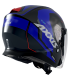 Helm jet Axxis MIrage SV Village B7 blau matt