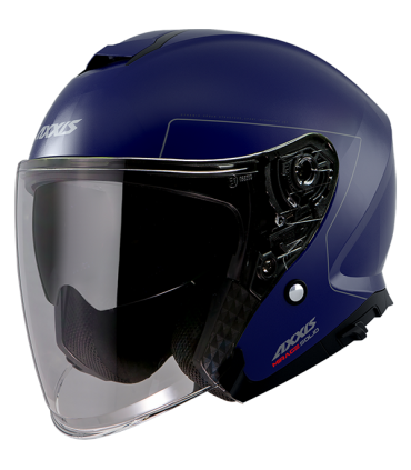 Casque jet Axxis MIrage SV A7 bleu matt