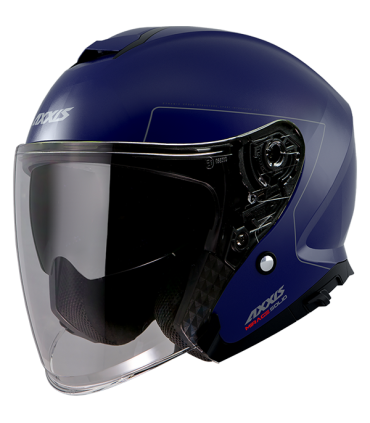 Helm jet Axxis MIrage SV A7 blau matt