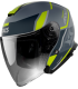 Helm jet Axxis MIrage SV Damasko D3 gelb matt